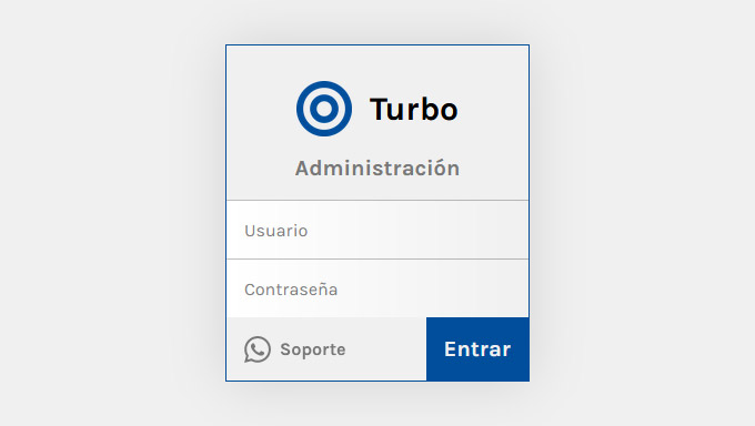 Formulario de acceso a la interfaz